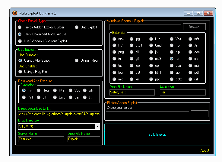 Multi Exploit Builder V1 2 Multi Exploit Builder V1
