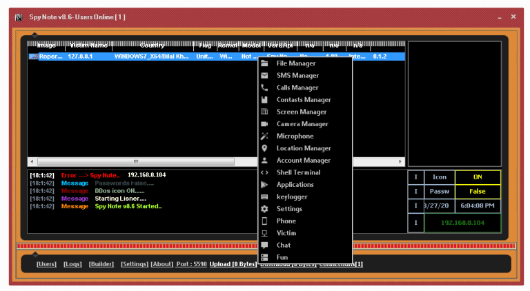 SpyNote v.8.6 G