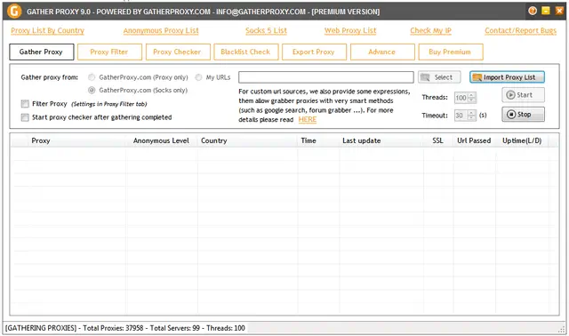 GatherProxy v8.9 Cracked 2 GatherProxy v8.9 Cracked