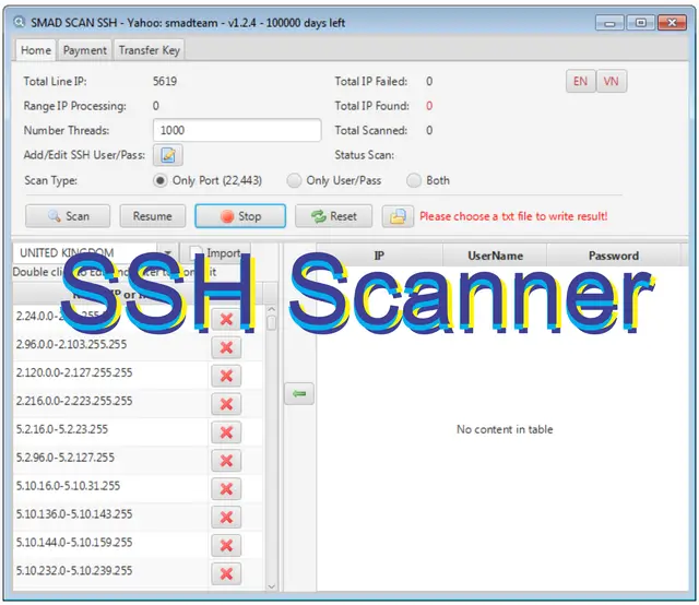 Smad SSH Scanner 2025
