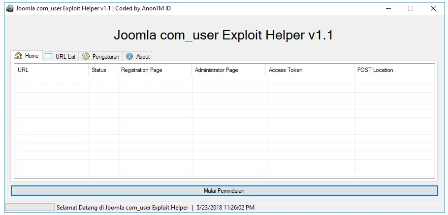 Joomla user Exploit Helper v1.1