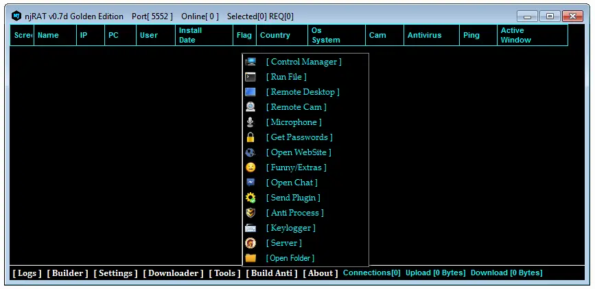 NjRat 0.7d Golden Edition