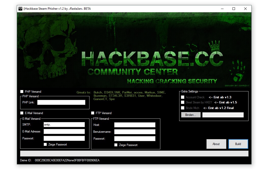 Hackbase Steam Phisher 1.2 BETA