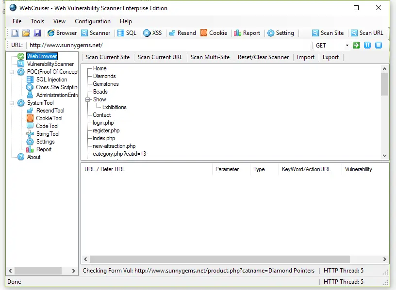 WebCruiser Vulnerability Scanner 2025