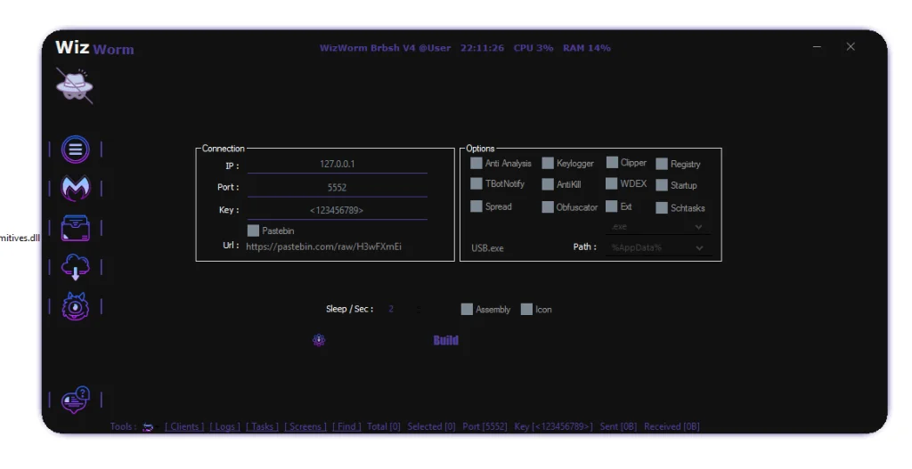 WizWorm RAT V4.0 2 3 10
