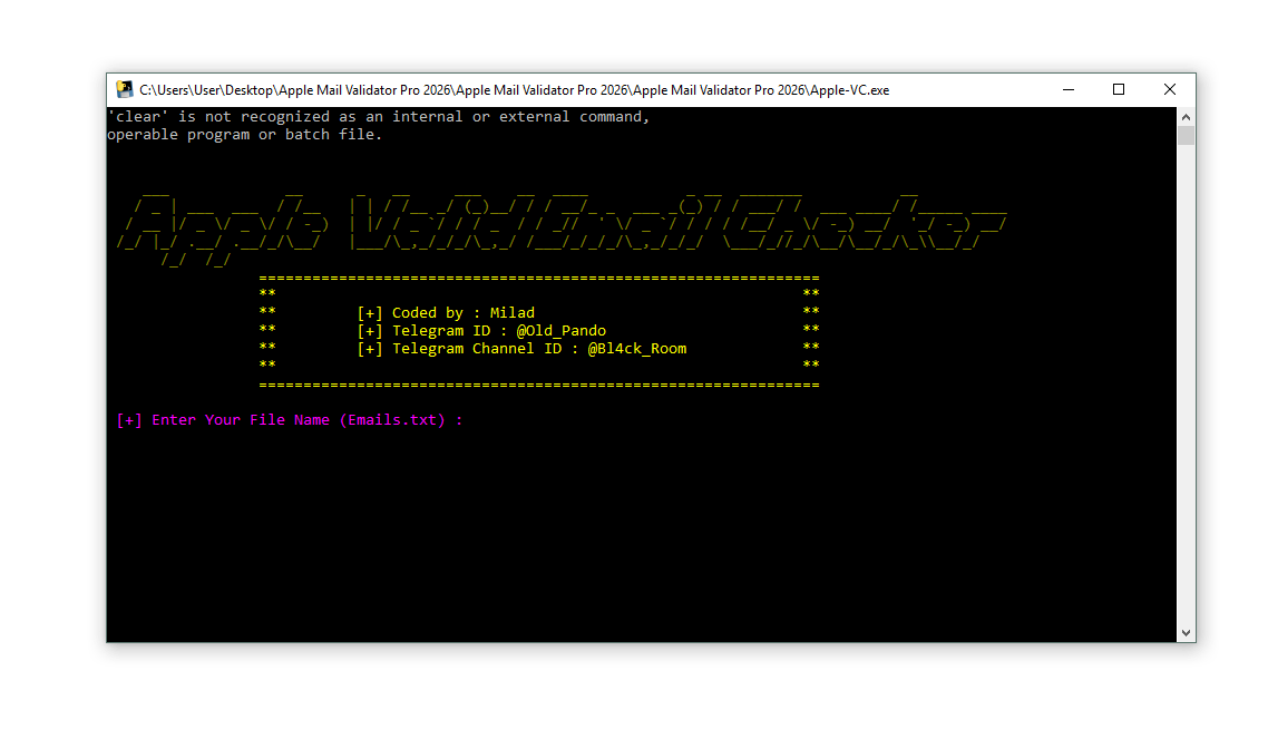 hacking tools 1 Apple Valid Email Checker 2026