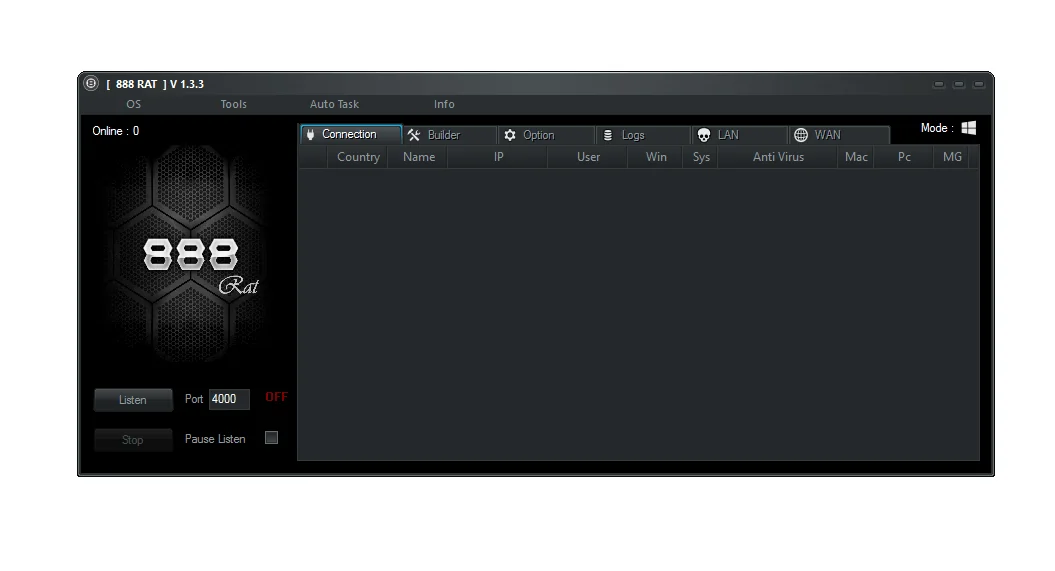 888 RAT v1.3.3 Cracked