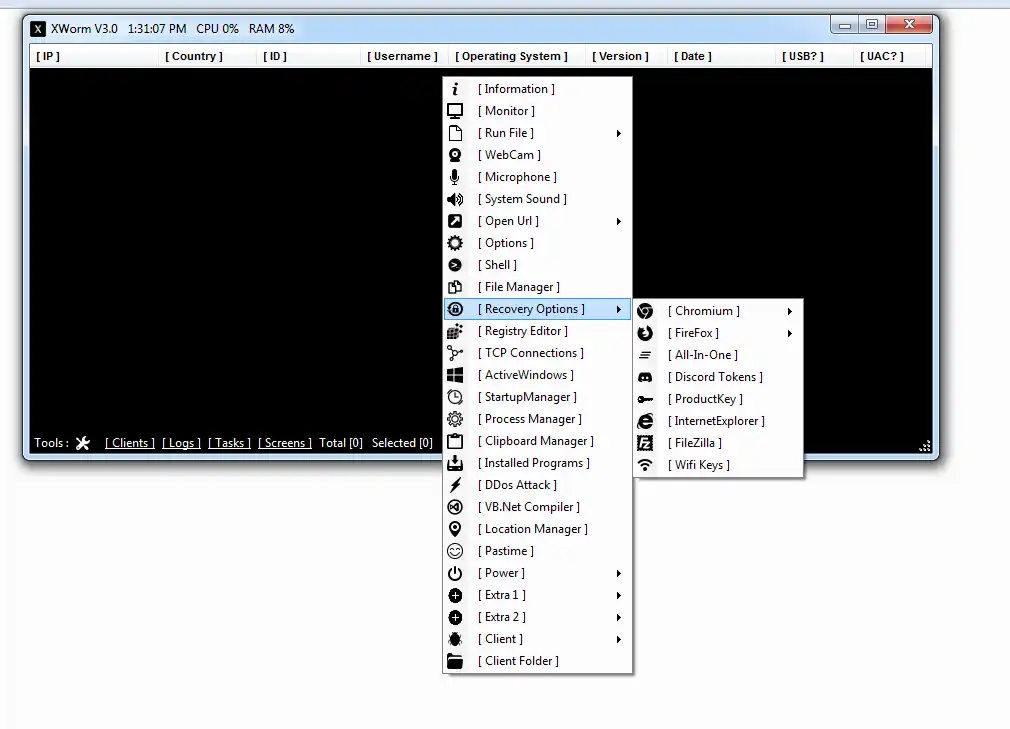 hacking tools 1 XWORM V 3.0 Cracked