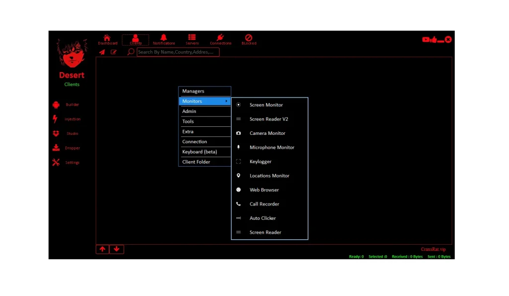 Desert Rat 2026 9 Client Monitor