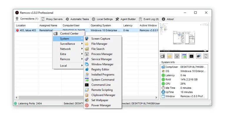 Remcos v3.8.0 Cracked
